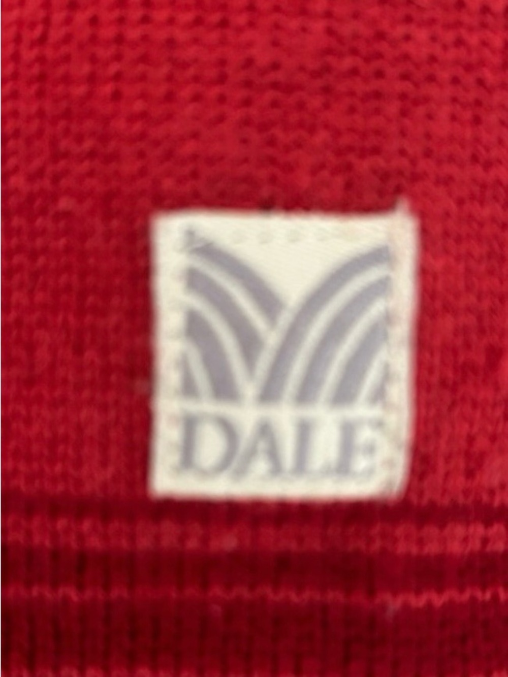 Dale of Norway Red & Cream Quarter-Zip Mock Cowl Neck Sweater with Metal Buttons - Picture 10 of 12